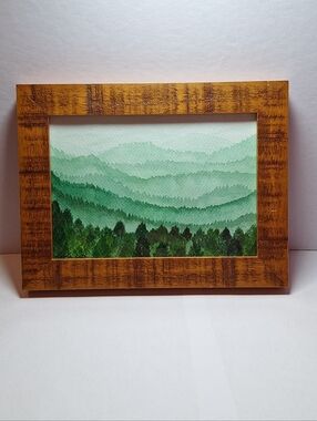 "Rustic Pine" Hand-painted Watercolor Painting